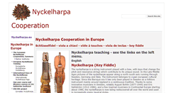 Desktop Screenshot of nyckelharpa.eu